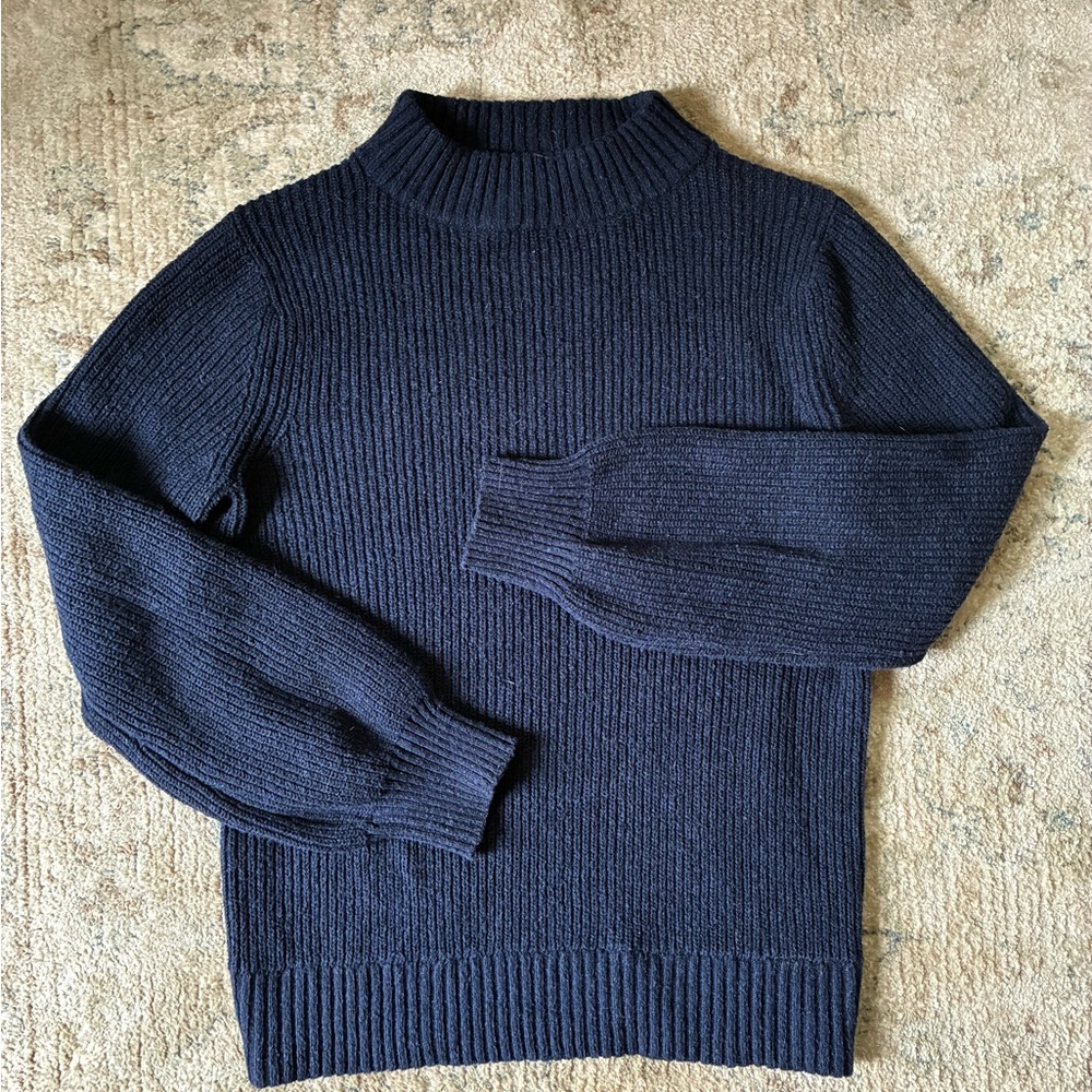 Patagonia Dark Blue Cotton Knit Crewneck Sweater Nena